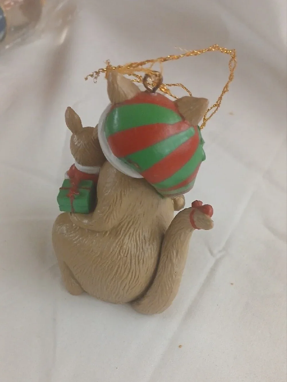 Holiday Kangaroo and Joey Ornament - Red & Green